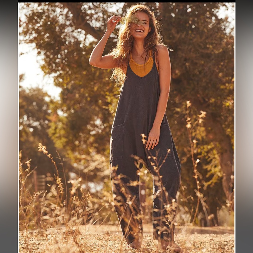 Free People Hot Shot in Washed Black